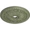 Ekena Millwork Tomango Egg & Dart Medallion (Canopies up to 6 3/4"), 27 7/8"OD x 3 7/8"ID x 2 1/2"P, Green CM27TOAGC - alternate 4